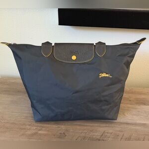 Longchamp Le Pliage Nylon Tote Dark Gray Large